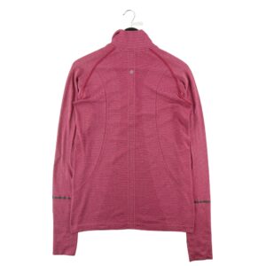 T shirt femme manches longues rose Lululemon Motif a rayures Col Montant