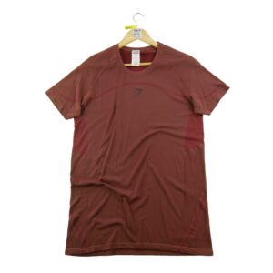 T shirt homme manches courtes bordeaux Gymshark Col Rond