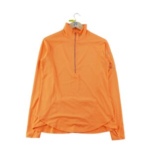 T shirt homme manches longues orange Under Armour Col Montant