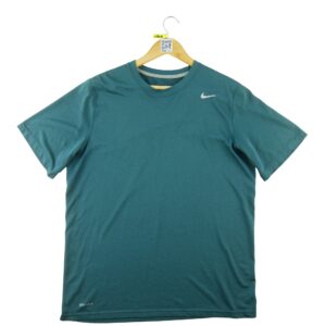 T shirt manches courtes homme bleu Nike Col Rond
