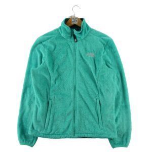 Veste polaires femme manches longues turquoise The North Face Col Montant