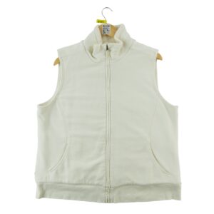 Veste polaires femme sans manches beige LLBean Col Montant
