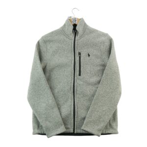 Veste polaires homme manches longues gris Polo Ralph Lauren Col Montant