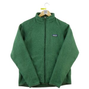 Veste polaires homme manches longues vert Patagonia Col Montant