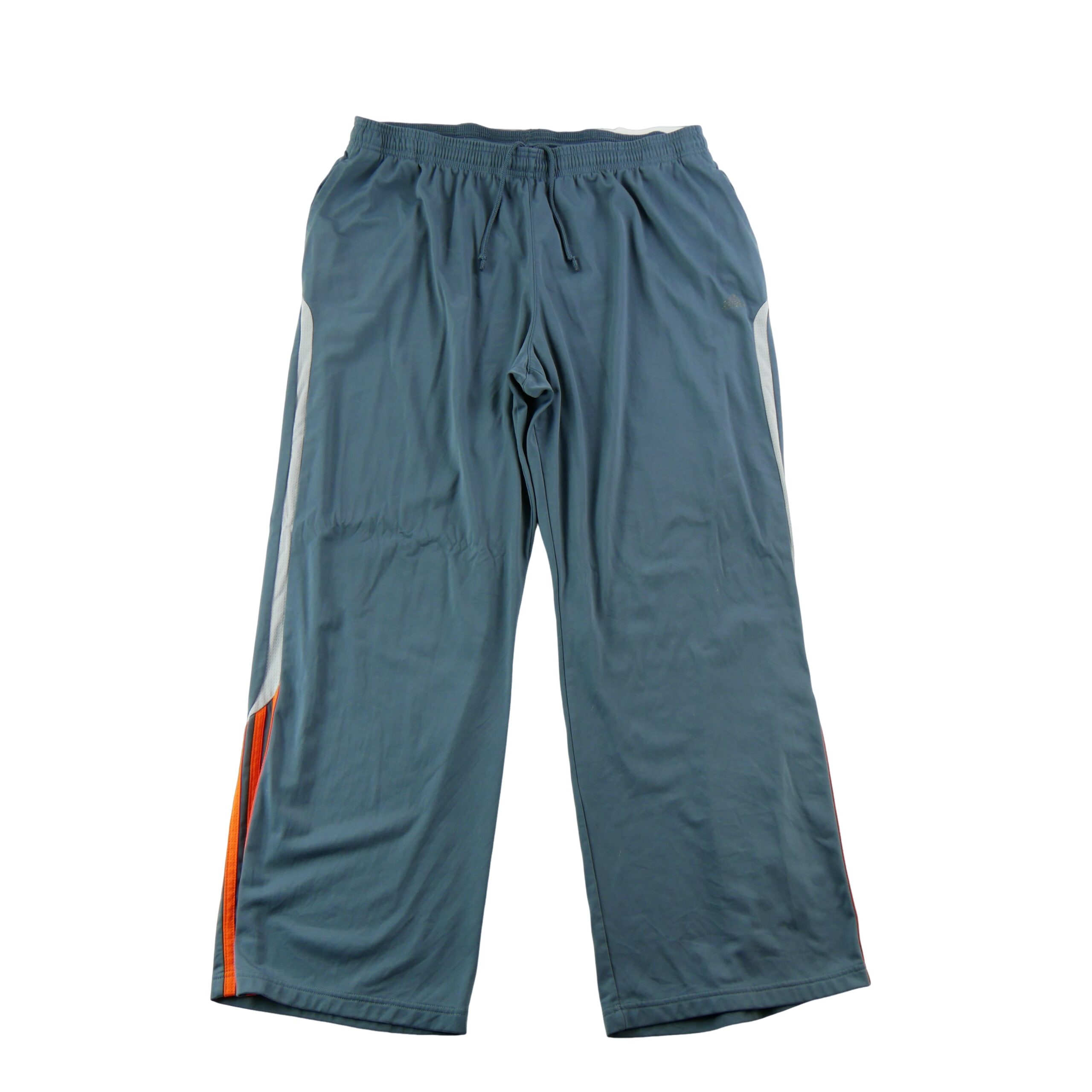 Adidas pantalon de survetement 34 bleu petrole a bandes contrastees