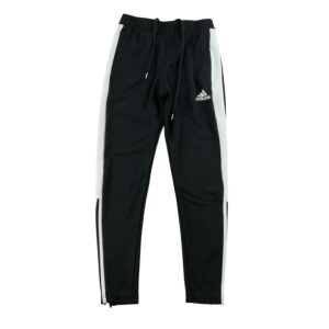 Adidas pantalon de survetement AEROREADY noir et blanc