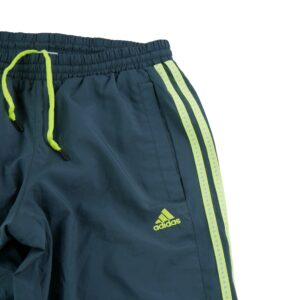 Adidas Pantalon de survetement tisse gris anthracite et jaune fluo 2011
