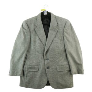 Blazer homme manches longues gris Burberry Motif a carreaux Col Revert