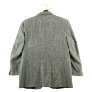 Blazer homme manches longues gris Burberry Motif a carreaux Col Revert