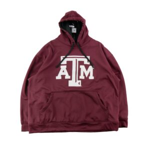 Champion Hoodie Texas AM Aggies logo ATM bordeaux