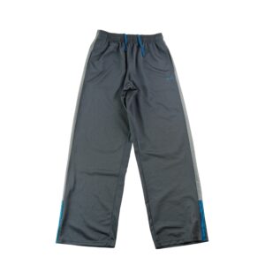 Champion pantalon de survetement enfant a bandes bleues gris anthracite
