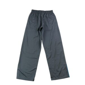 Champion pantalon de survetement enfant a bandes bleues gris anthracite