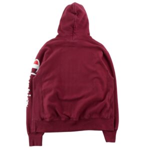 Champion Reverse Weave Hoodie logo script bordeaux