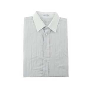 Christian Dior chemise Plus de Coton a fines rayures blanches