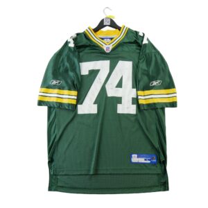 Maillot manches courtes homme vert NFL