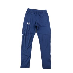 Pantalon de survetement Under Armour bleu marine a bandes blanches