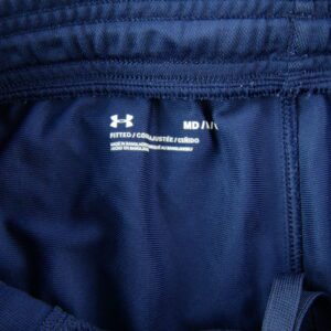 Pantalon de survetement Under Armour bleu marine a bandes blanches