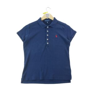 Polo manches courtes femme marine Polo Ralph Lauren Col Polo