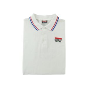 Polo manches courtes homme blanc Vintage Col Polo