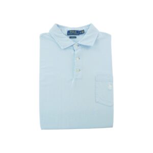 Polo manches courtes homme bleu clair Polo Ralph Lauren Col Polo