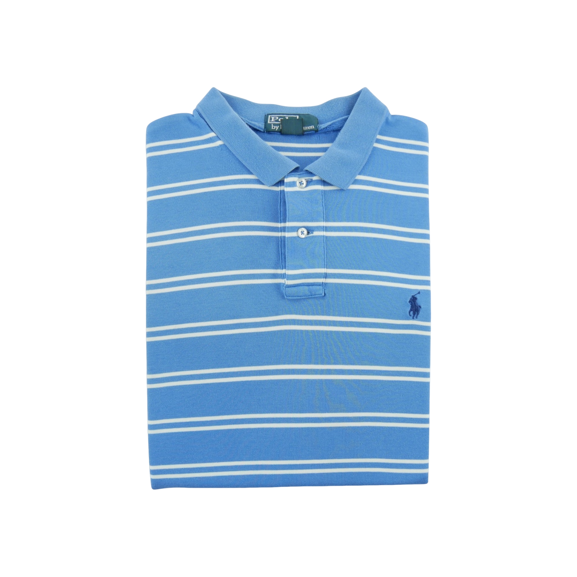 Polo manches courtes homme bleu Polo Ralph Lauren Motif a rayures Col Polo