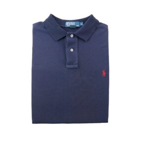 Polo manches courtes homme marine Polo Ralph Lauren Col Polo
