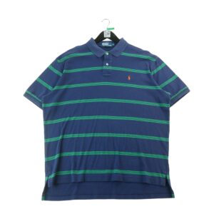 Polo manches courtes homme marine Polo Ralph Lauren Motif a rayures Col Polo