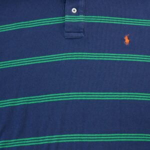 Polo manches courtes homme marine Polo Ralph Lauren Motif a rayures Col Polo