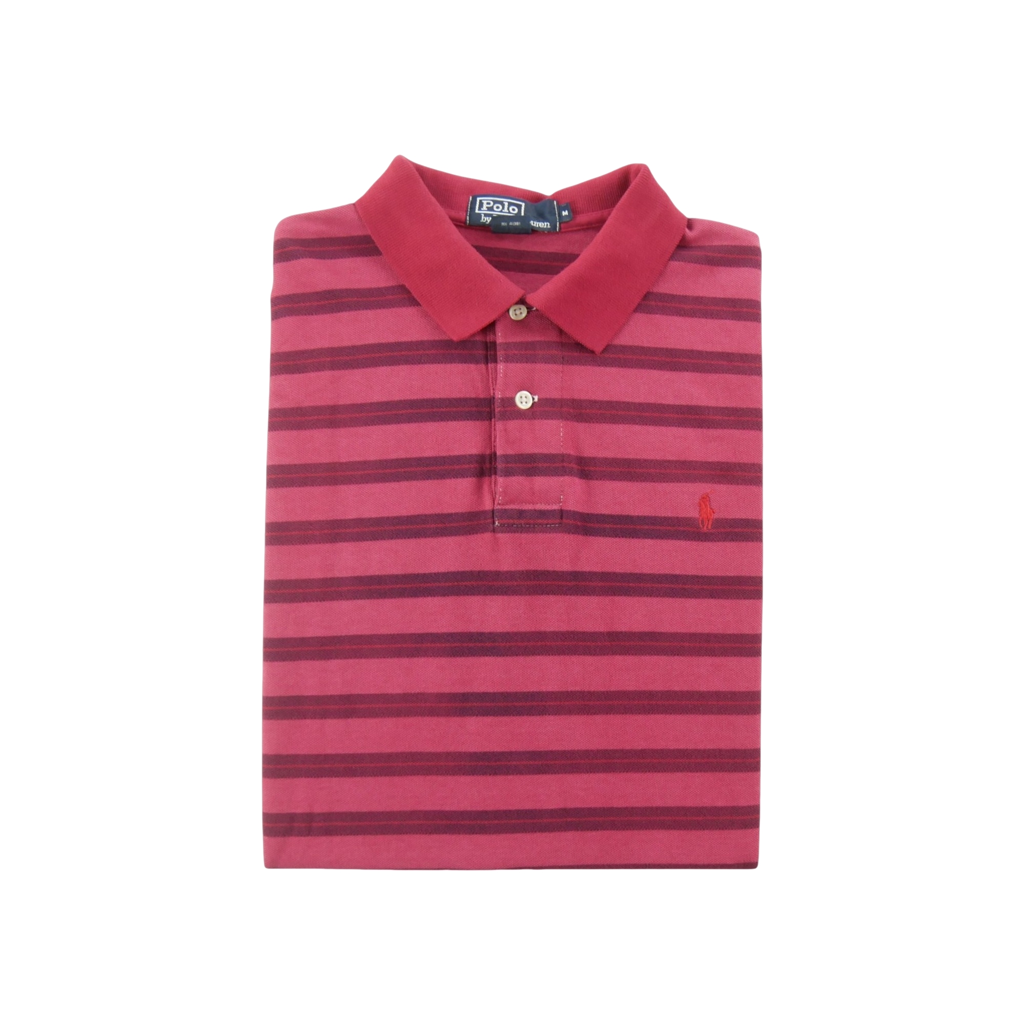 Polo manches courtes homme rouge Polo Ralph Lauren Motif a rayures Col Polo