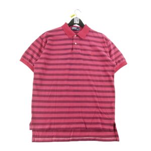 Polo manches courtes homme rouge Polo Ralph Lauren Motif a rayures Col Polo