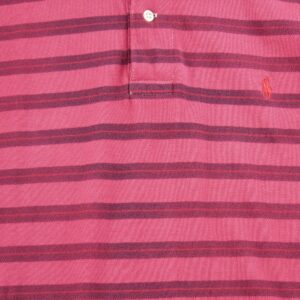 Polo manches courtes homme rouge Polo Ralph Lauren Motif a rayures Col Polo