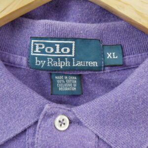 Polo manches courtes homme violet Polo Ralph Lauren Col Polo
