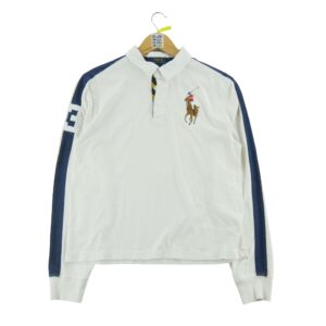 Polo manches longues enfant blanc Polo Ralph Lauren Col Polo