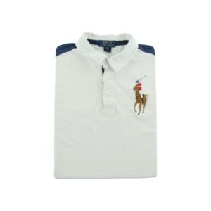 Polo manches longues enfant blanc Polo Ralph Lauren Col Polo