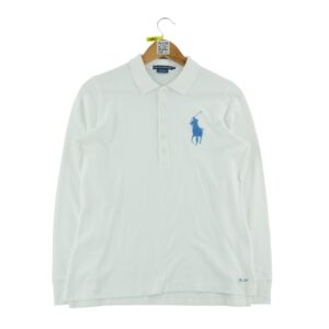 Polo manches longues femme blanc Polo Ralph Lauren Col Polo