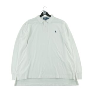 Polo manches longues homme blanc Polo Ralph Lauren Col Polo