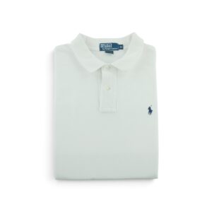 Polo manches longues homme blanc Polo Ralph Lauren Col Polo