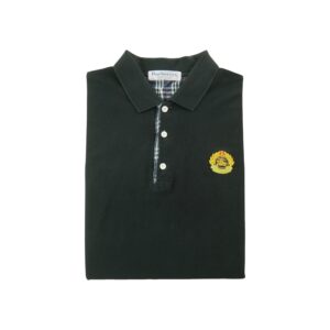 Polo manches longues homme noir Burberry Col Polo