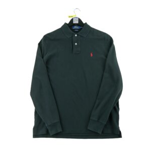Polo manches longues homme noir Polo Ralph Lauren Col Polo