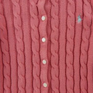 Polo Ralph Lauren Cardigan torsade a basque rose