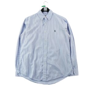 Polo Ralph Lauren chemise Custom Fit rayee bleu clair