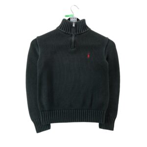 Polo Ralph Lauren Pull col camionneur coton gris anthracite