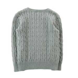 Polo Ralph Lauren Pull torsade en coton gris
