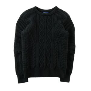 Polo Ralph Lauren Pull torsade en laine noir