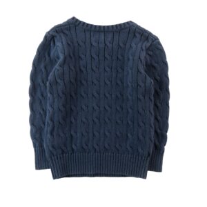 Polo Ralph Lauren Pull torsade Pony bleu marine enfant