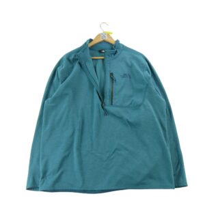 Pull polaires homme manches longues bleu The North Face Col Montant