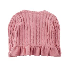 Ralph Lauren Gilet torsade peplum en coton rose