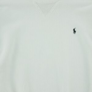 Sweat femme manches longues blanc Polo Ralph Lauren Col Rond