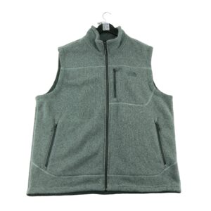 The North Face Gilet polaire sans manches zippe gris chine homme