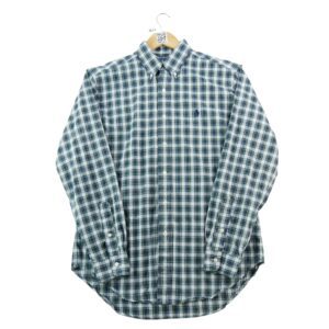 Ralph Lauren Chemise Classic Fit a carreaux bleu et vert